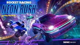「フォートナイト」のレースゲーム「Rocket Racing」に新たなテーマ「NEON RUSH」を実装。大都市のコースで夜のドライブを楽しめるのサムネイル画像