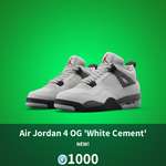 【フォートナイト】スポーツシューズ老舗ブランドNIKEからAir Jordan 4 OG 'White Cement'が登場！現実世界では何度も復刻され完売するシューズのサムネイル画像