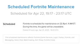 【フォートナイト】v34.40アップデートのダウンタイムはいつ終わる？のサムネイル画像